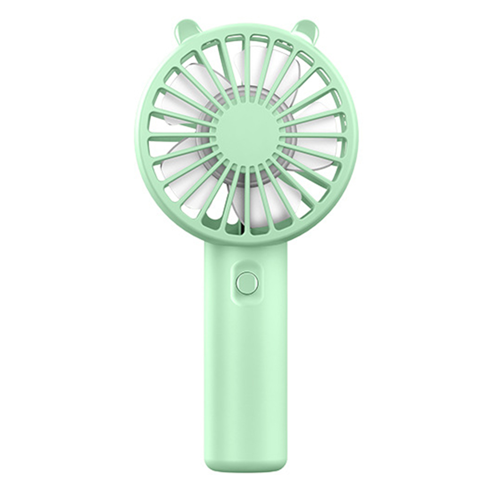 Portable Handheld Fan USB Rechargeable 300mAh Eyelash Mute Cooler Small Cooling Fan for Student Dormitory Office: Yellow