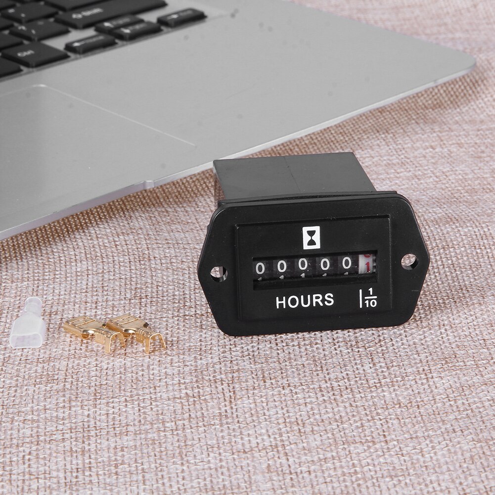 DC 6 V-80 V Auto Urenteller urenteller Gauge voor Boot Car Truck Engine Ruit Auto Motor Timer