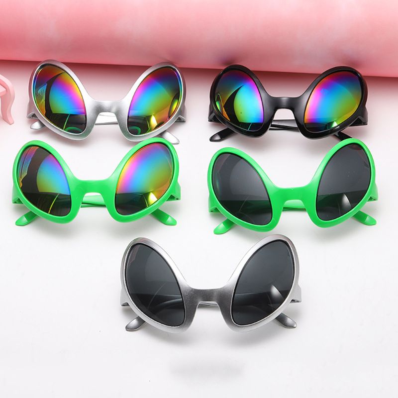 Funny Costume Glasses Rainbow Lenses ET Sunglasses Halloween Party Props D08E