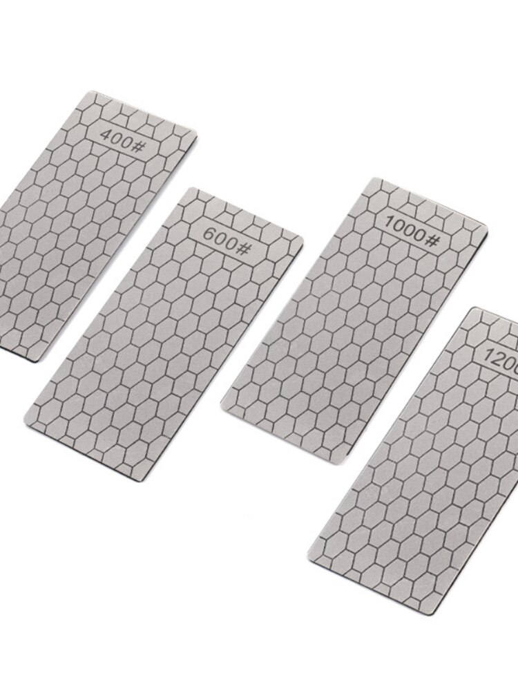Outil d&#39;affûtage de lame en nid d&#39;abeille diamant, gadget Portable en pierre à aiguiser de cuisine domestique 400 #600 #1000 #1200 #