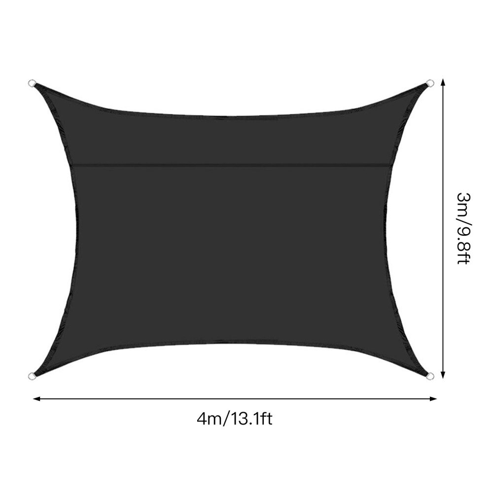 Sonne Sonnensegel Terrasse Baldachin Markise Sonnenschirm Schutz draussen Markisen Schwimmbad HDPE UV Block 3x4m Garten Sunproof Netz