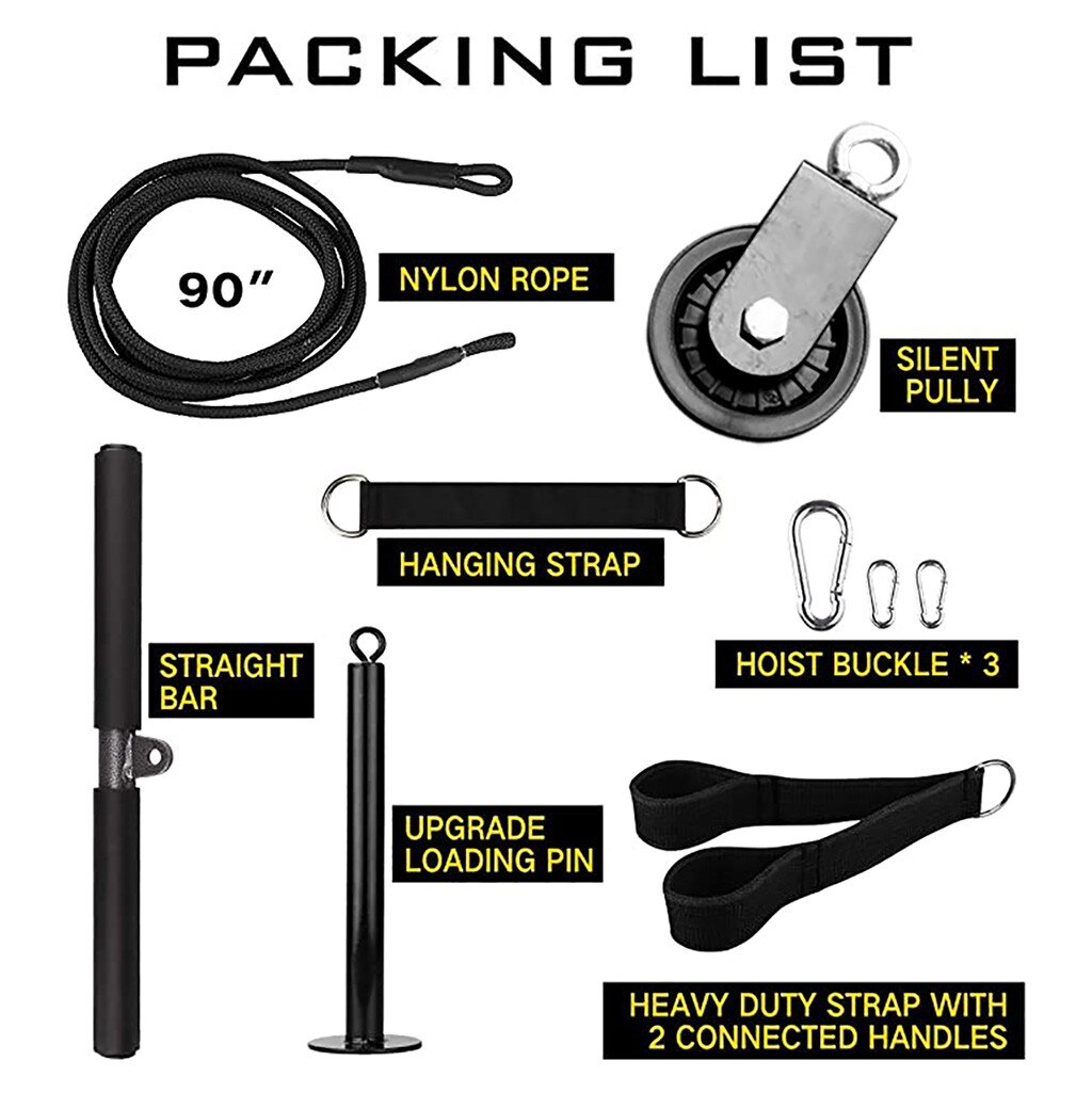 9PC Lifting Forearm Arm Strength Fitness Equipment Hand Training Equipments Polea Gimnasio Arm Blaster Gym Equipment резинка