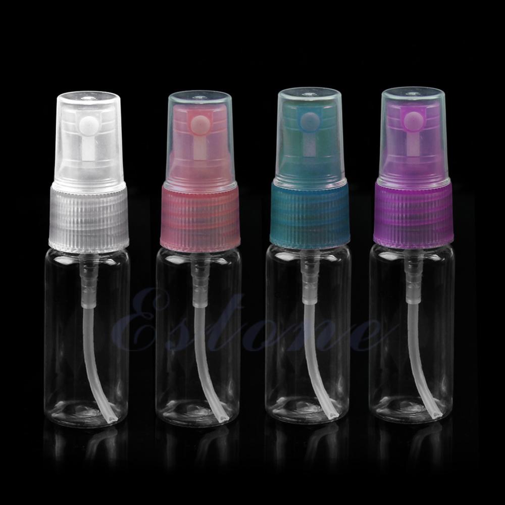 1Pc 10Ml Mini Portable Lege Plastic Parfum Verstuiver Verstuiver Spray Fles