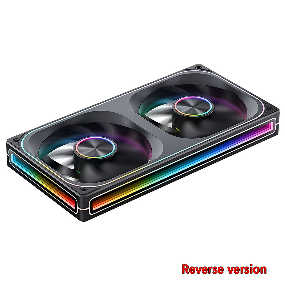 JONSBO ZA-120/240/360 ARGB 12/24/36CM chassis fan Motherboard lighting synchronization/Aluminum Nameplate/PWM Case fans: GRAY