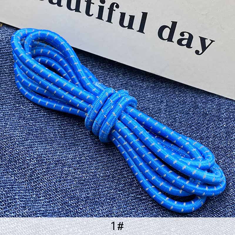 Cuerda Elástica reflectante de látex de 3mm, banda elástica luminosa para mochila de montañismo, cinturón decorativo, accesorios de ropa DIY: 1