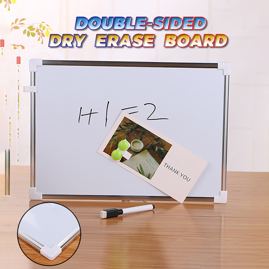 Magnetic Whiteboard Dry Erase Board Mini Drawing Whiteboard For Childern Study Drawing Magnetic Markers Bulletin Door Board C03