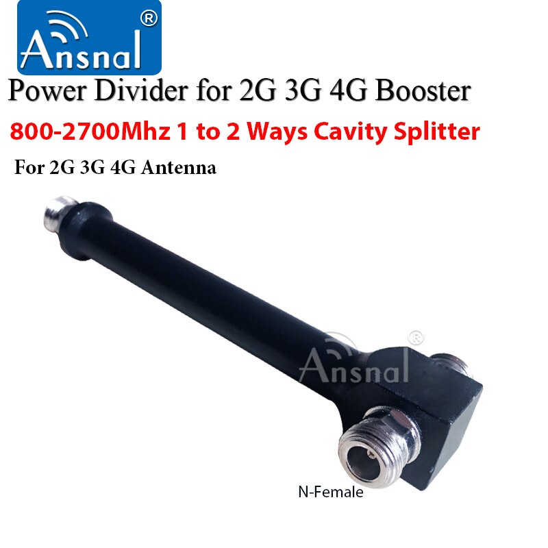 800-2700mhz 1 a 2 maneiras/1 a 3 maneiras n divisor fêmea da cavidade do divisor de energia para 2g 3g 4g repetidor do impulsionador de sinal gsm 4g celular