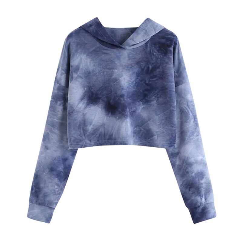Mujeres Tie Dye sudaderas con capucha ropa Oversized estampado de manga larga con capucha Tops coreana suelta Pullover mujer Casual sudadera: gray / XL