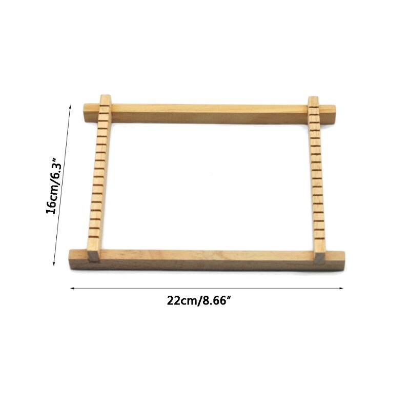 Telar de madera para tejer, Kit de hilo de tapiz, máquina de telar artesanal, herramienta hecha a mano para principiantes