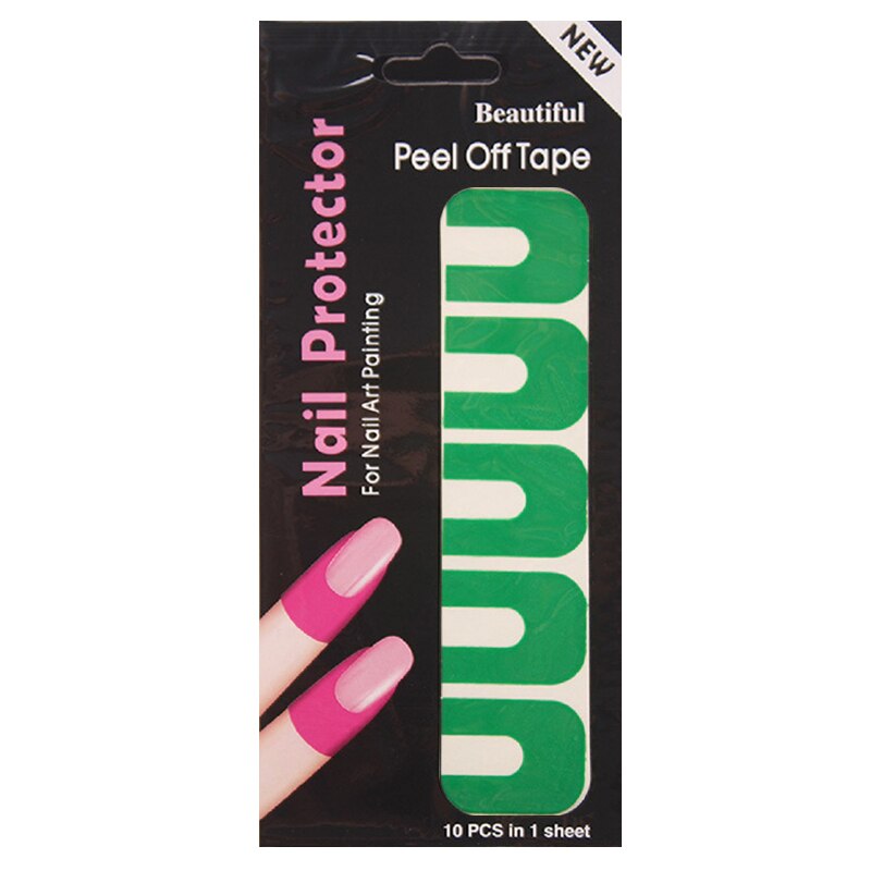 Disposable Anti-spilling Nail Stickers Polish Varnish Protector U-shaped Sticker Edge Anti-Flooding Patch Finge Tools: 05