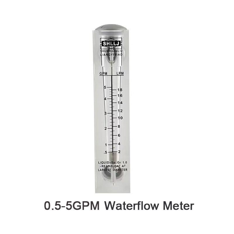 2-18LPM Acryl Panel Water Liquid Flow Meter Water Meting Flow LZM-15