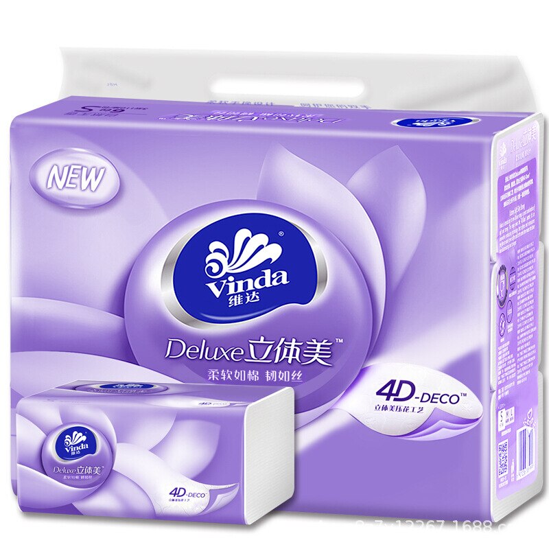 Vader stereo skönhet bomull präglat papper 6 pack 1 lyft 3 lager 110 silkespapper