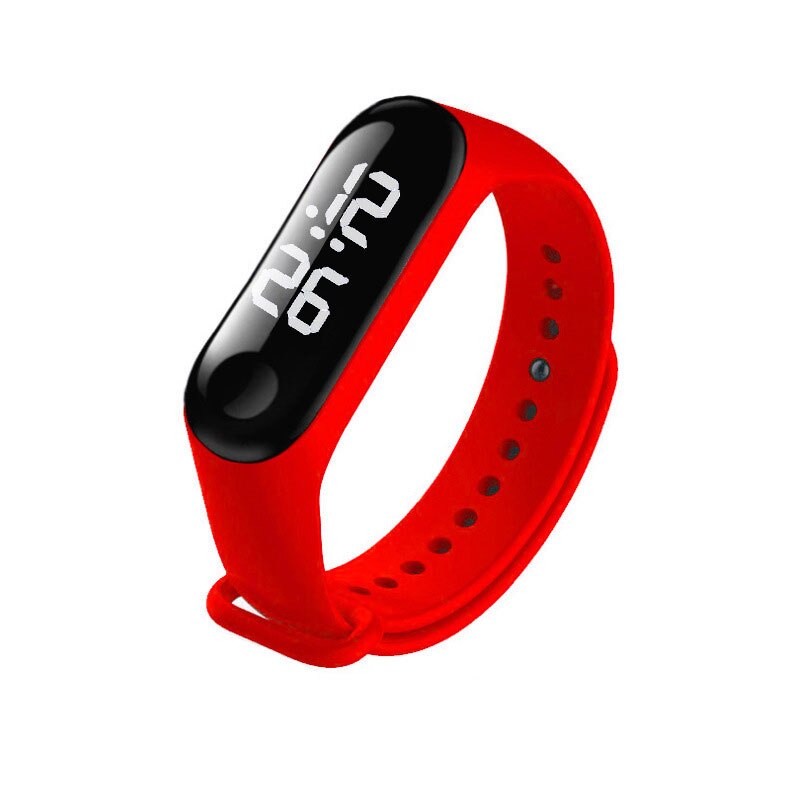 Reloj Digital femenino para Mujer, Relojes Digitales femeninos, Zegarek Damski, femenino, Bayan Kol Saati: Red