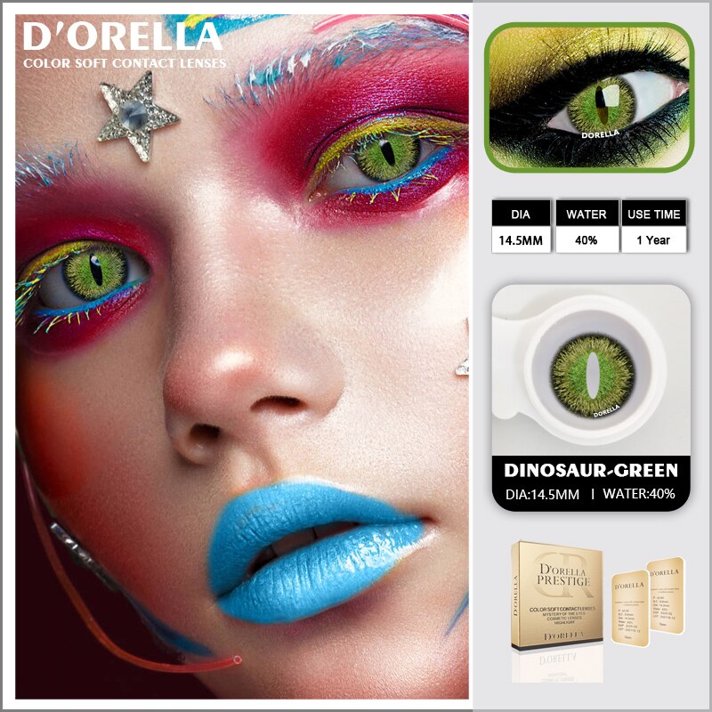 D 'orellalentillas de colores para Halloween, 1 p... Grandado