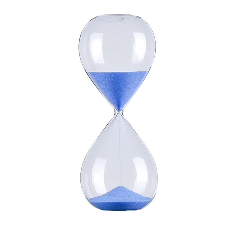 Sabliers en verre 60 minutes pour une meilleure concentration dans l'apprentissage relaxation: Bleu