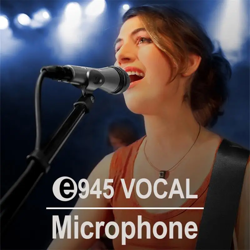 Sennheiser E945 Dynamic Wired Megaphone Supercardioid Live Karaoke Singing Music Original Handheld Microphone