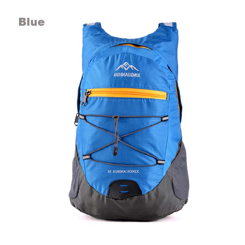 Ultralight Foldable Backpack Portable Backpacks for Teenage Girls Boys Waterproof Nylon Outdoors Hiking Skin Bags Rucksack X665A: blue