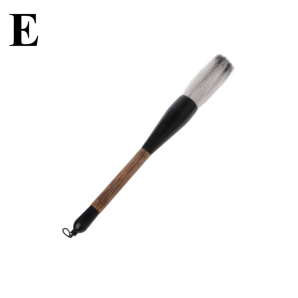 Kinesisk kalligrafi børste pen ged hår bambus aksel maling pensel kunst papirvarer oliemaleri pensel tegning forsyninger: E