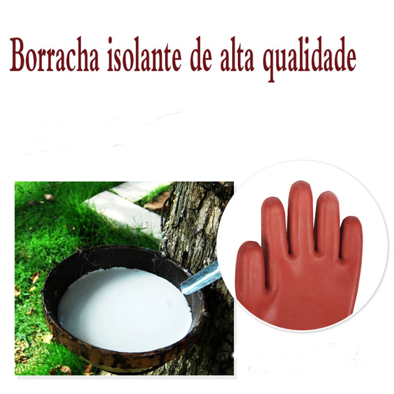 12KV isolierte handschuhe gegen strom 220v380V arbeit schutz gummi handschuhe für hohe-spannung elektriker