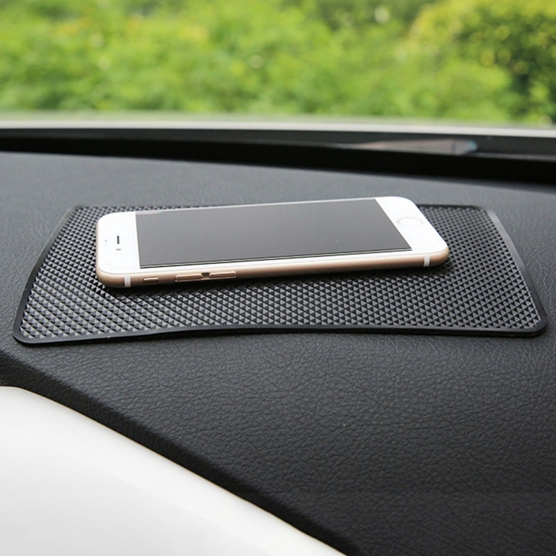 Bil skridsikker mat automatisk silikone indvendigt instrumentbrætmåtte til telefon 20*13cm auto opbevaringsmåtter