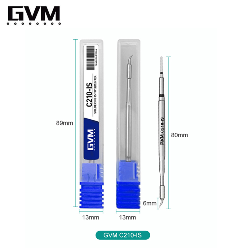 Puntas GVM T210, boquilla JBC/GVM, C210-I/IS/K T210 T26 S21 JBC C210, punta sin plomo, temperatura rápida, núcleo de calefacción de soldadura T210