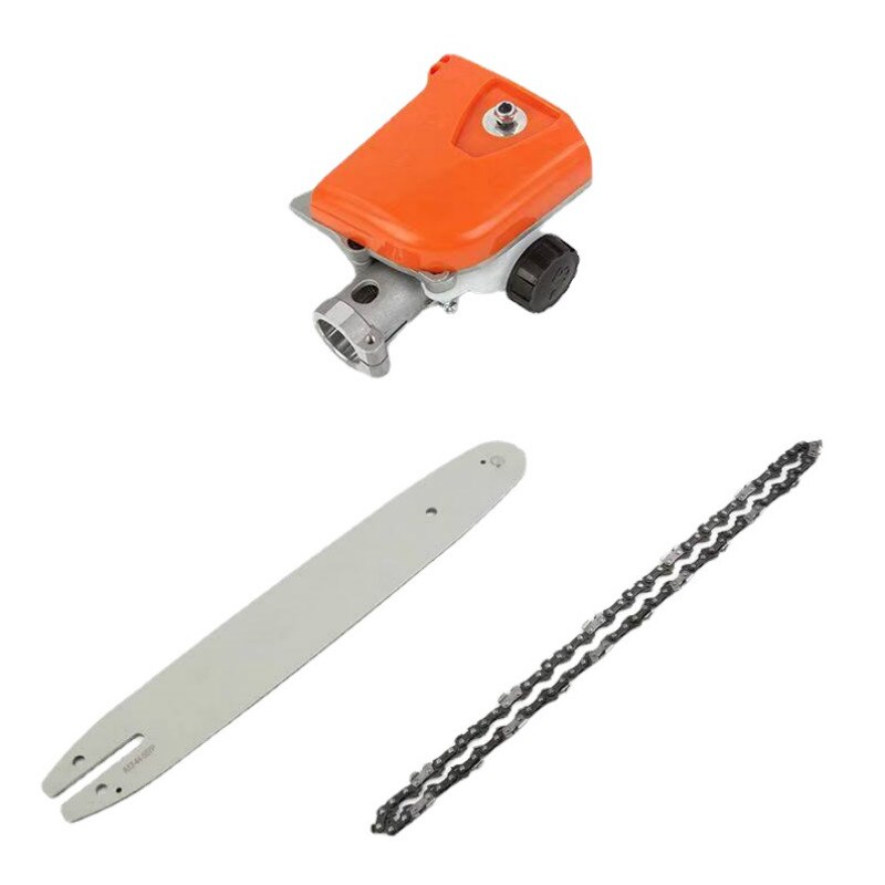 Vierkante Kettingzaag Gear Versnellingsbak + Gids Plaat + Chain Set Voor Stihl Ht Km 73-130 Serie Pole Zag trimmer Connector Pole Snoeizaag