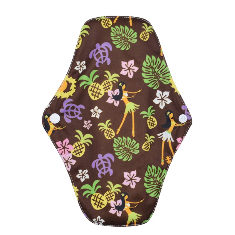 Washable Sanitary Towel Cloth Menstrual Pads Reusable Sanitary Pad Absorbent Reusable Charcoal Cloth Bamboo Menstrual Pads: A7