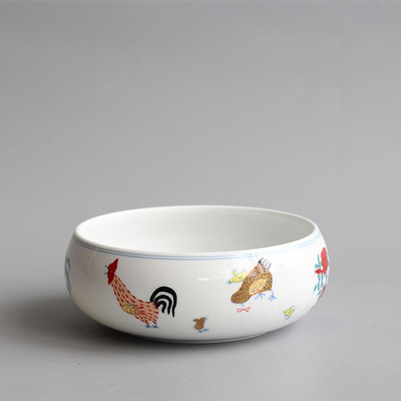 Juego de té chino de gallo arcaístico, tetera, juego de tazas, artículos de té para el hogar, juego de Ceremonia de té, juego de té de porcelana: Tea Basin