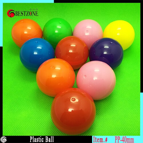100 stks/partij Kleurrijke Milieuvriendelijke Grappige Zachte 40mm lege Plastic Bal een Speelgoed voor Kinderen en Kids plastic capsule