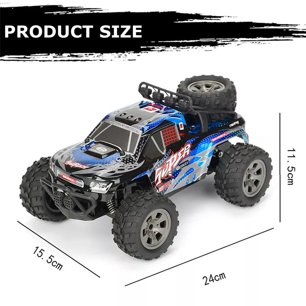 Mgrc Mini Rc Auto 1/18 2.4G 4CH 2WD Hoge Snelheid 15 Km/h Borstel Crawler Afstandsbediening Auto Kinderen speelgoed Meerdere Kleur