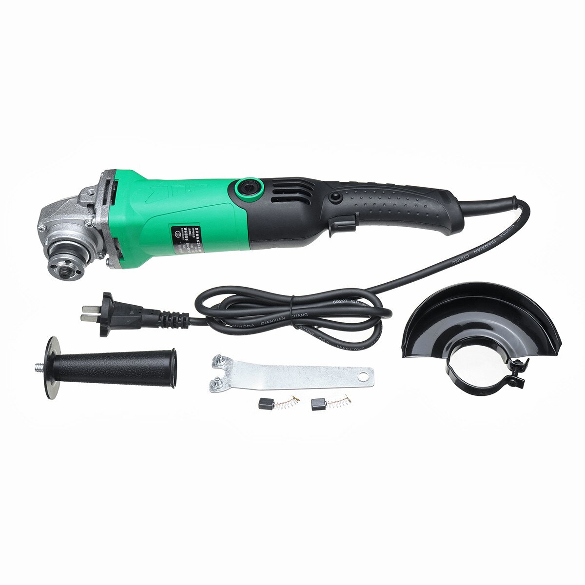 Drillpro 2000W 11000RPM Electric Angle Grinder 6 Speed 100mm Cutting Grinding Machine Metal Stone Woodworking Power Tool