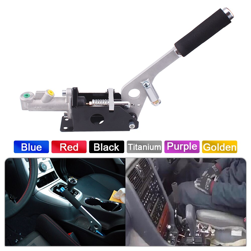 RASTP-Aluminum Hydraulic Drift Racing Handbrake E-brake Hand Brake Vertical Horizontal Grip Special Master Cylinder RS-HB001