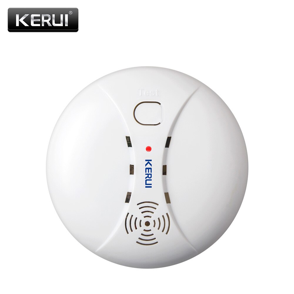 KERUI, Kit de bricolaje, W2 sistema de alarma WIFI/GSM 2,4 pulgadas Touch Panel seguridad Detector de movimiento, Sensor de puerta Buglar sistema de alarma: 04 smoke detector