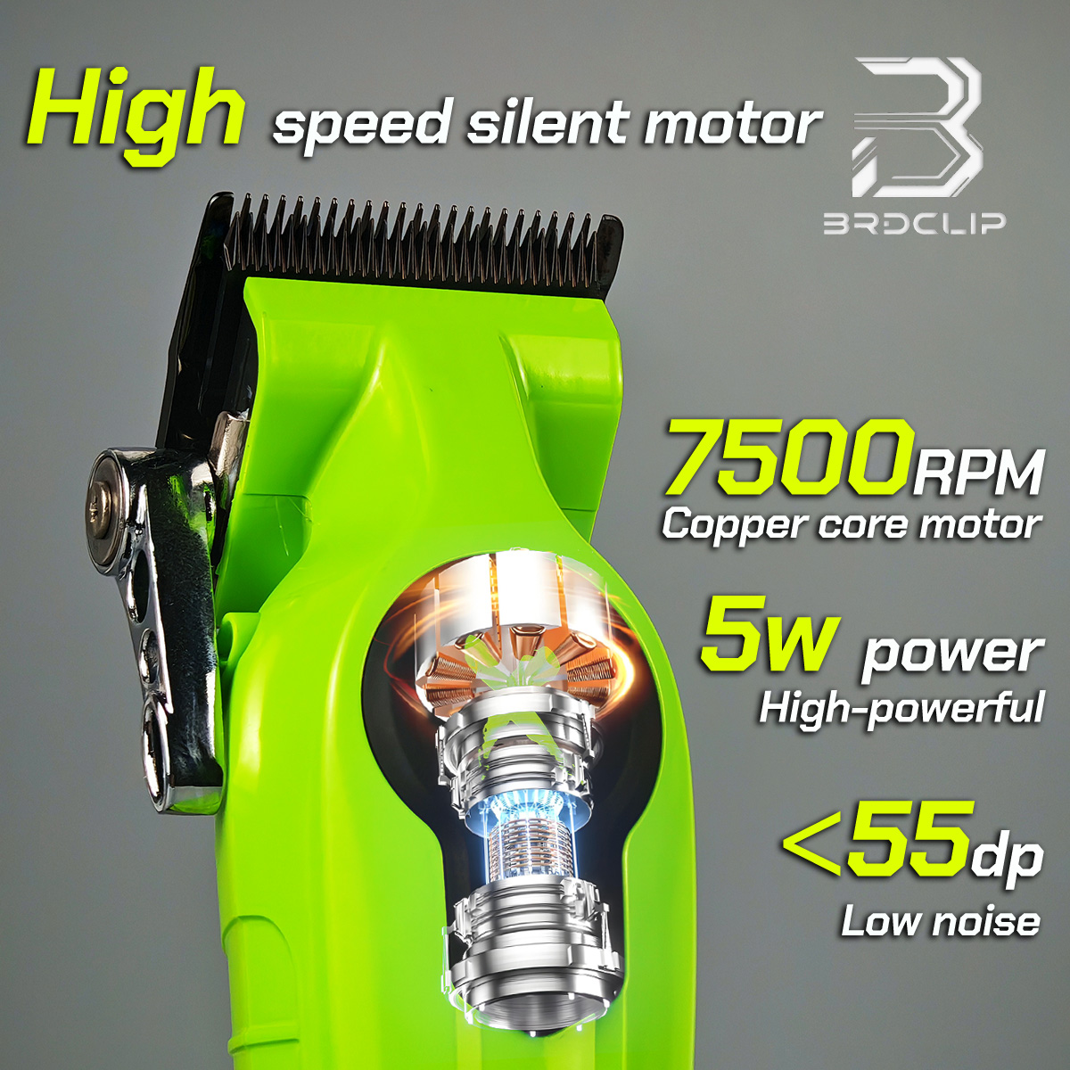 BRDCLIP Hair Trimmer Rechargeable Barber Clippers Hair Cutting Machine Charging Base Trimmer for Men BRD-FA1C FA1T