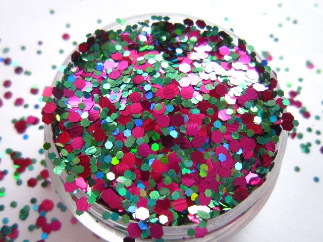 Mix mat neon farve opløsningsmiddel resistent glitter hexagon til neglelak akryl gør-det-selv forsyninger ongles dekoration nail art  g489