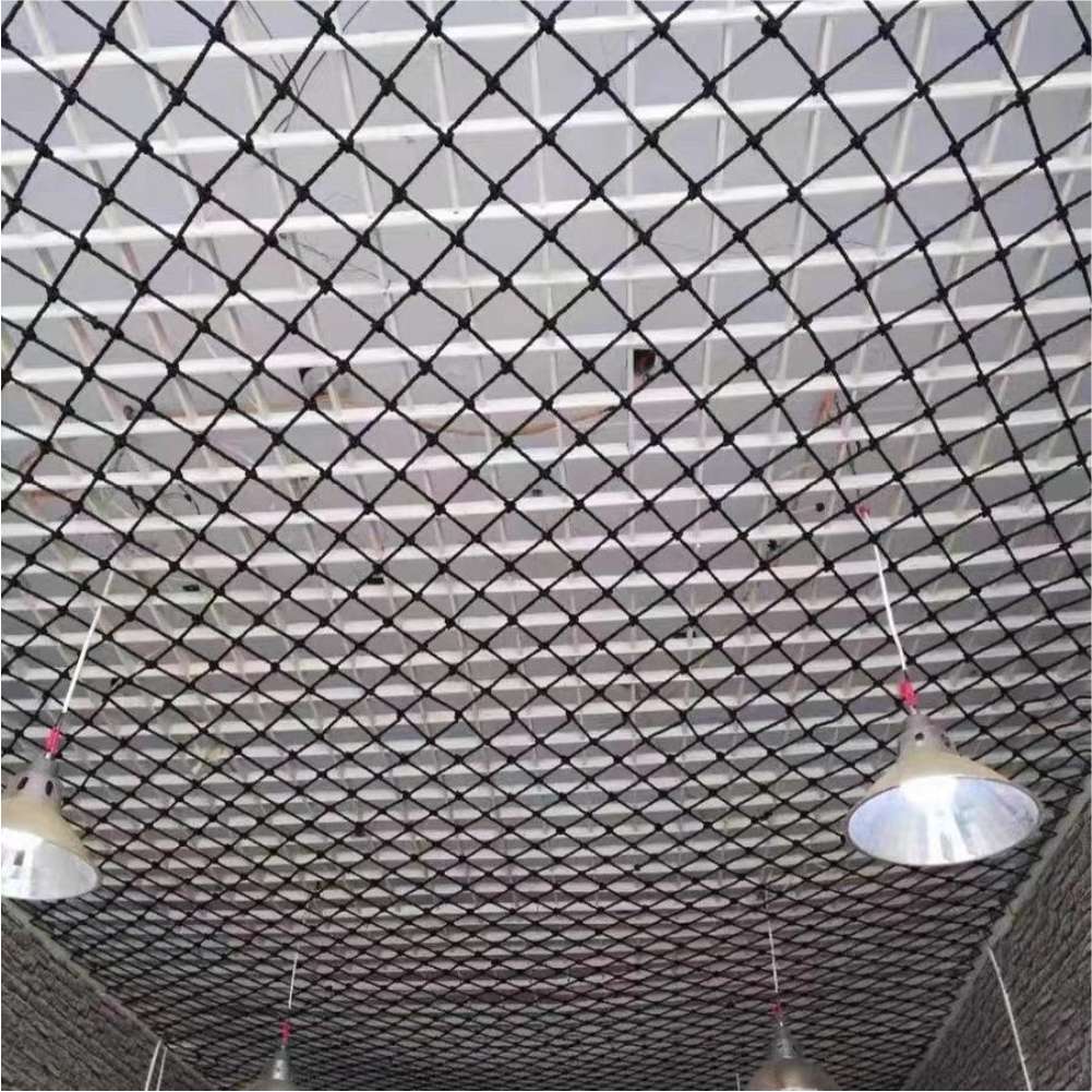 Black Nylon Mesh Child Safety Net Anti Fall Net Balcony Window Staircase Deck Pool Soccer Field Fence Protecting Kids Cats Dogs