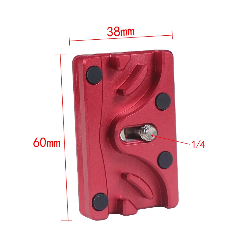 Camera Tether Tools Tether Block with Arca Quick Release Plate for Tethered Photography Camera Cable fixed Lock Port Protector: Red