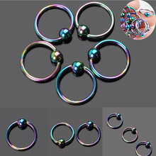 2 stks/partij Chirurgisch Staal Captive Bead Ring Oor Hoop Nose Ring Oor Septum Tragus Cartilalge Piercing Helix Body Sieraden Oorbel