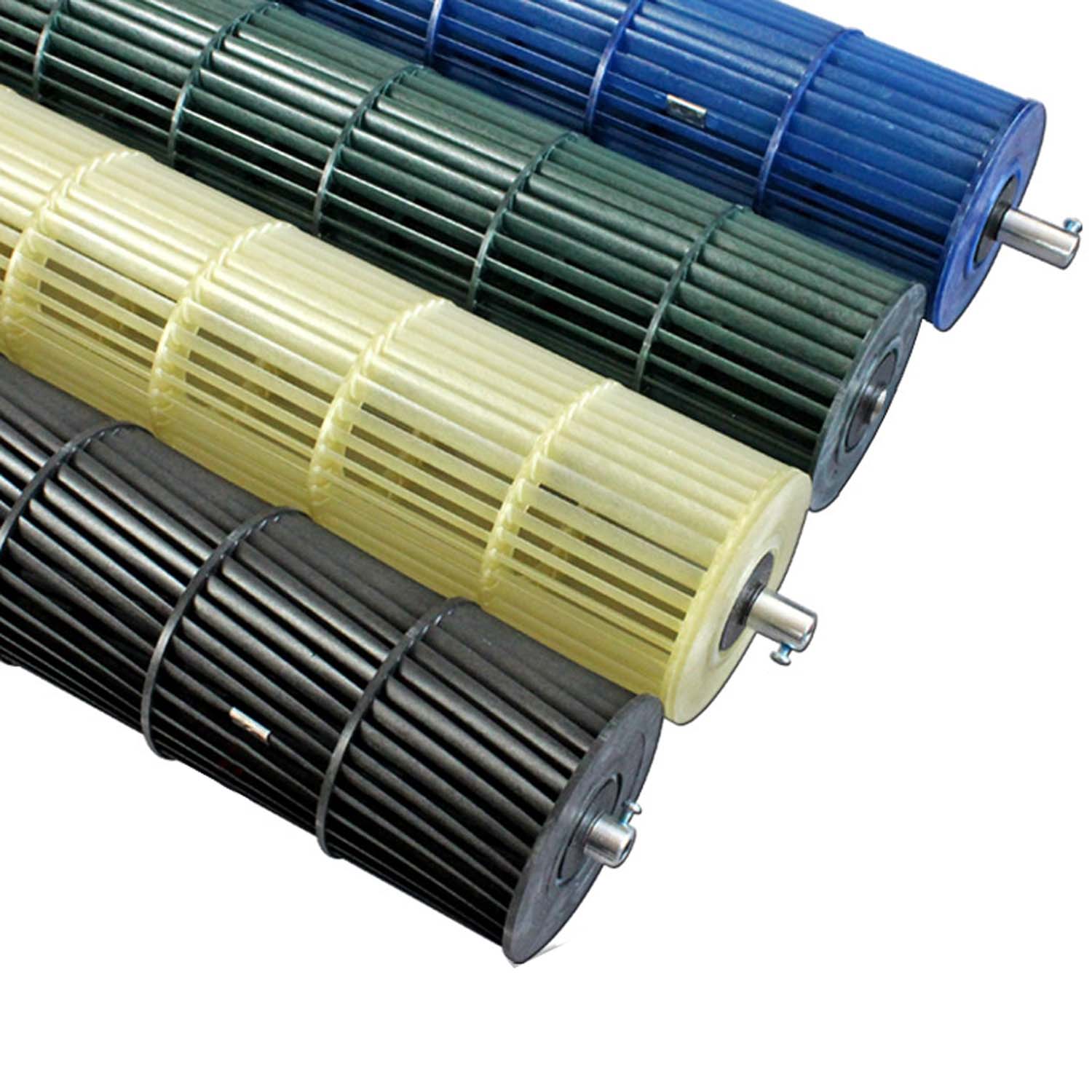 Cross flow fan blower wheel plastic cross flow blade impeller for air conditioner