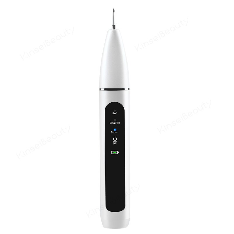 Ultrasonic Dental Calculus Plaque Remover Electric Tooth Scraper Cleaner Tartar Remove Dental Calculus Ultrasonic Teeth Cleaning: upgrade white