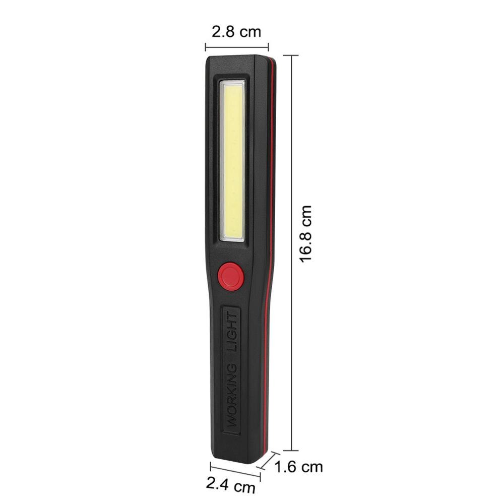 Genérico Oplaadbare led-zaklamp, compact, magnetisch, met