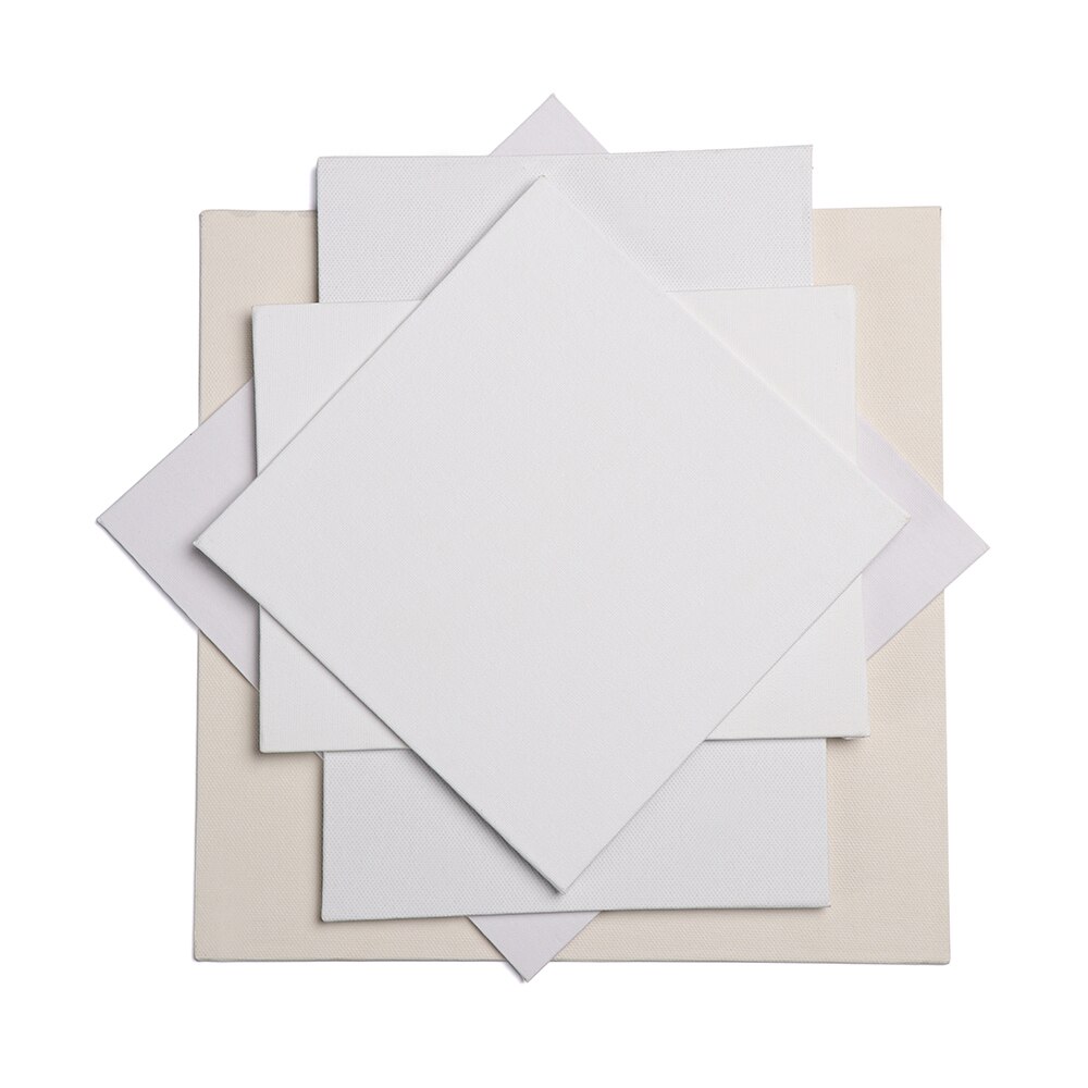 Lienzo de algodón blanco para pintar al óleo, marco pintado a mano, paneles de lona, herramienta de pintura artesanal, accesorios pintados a mano