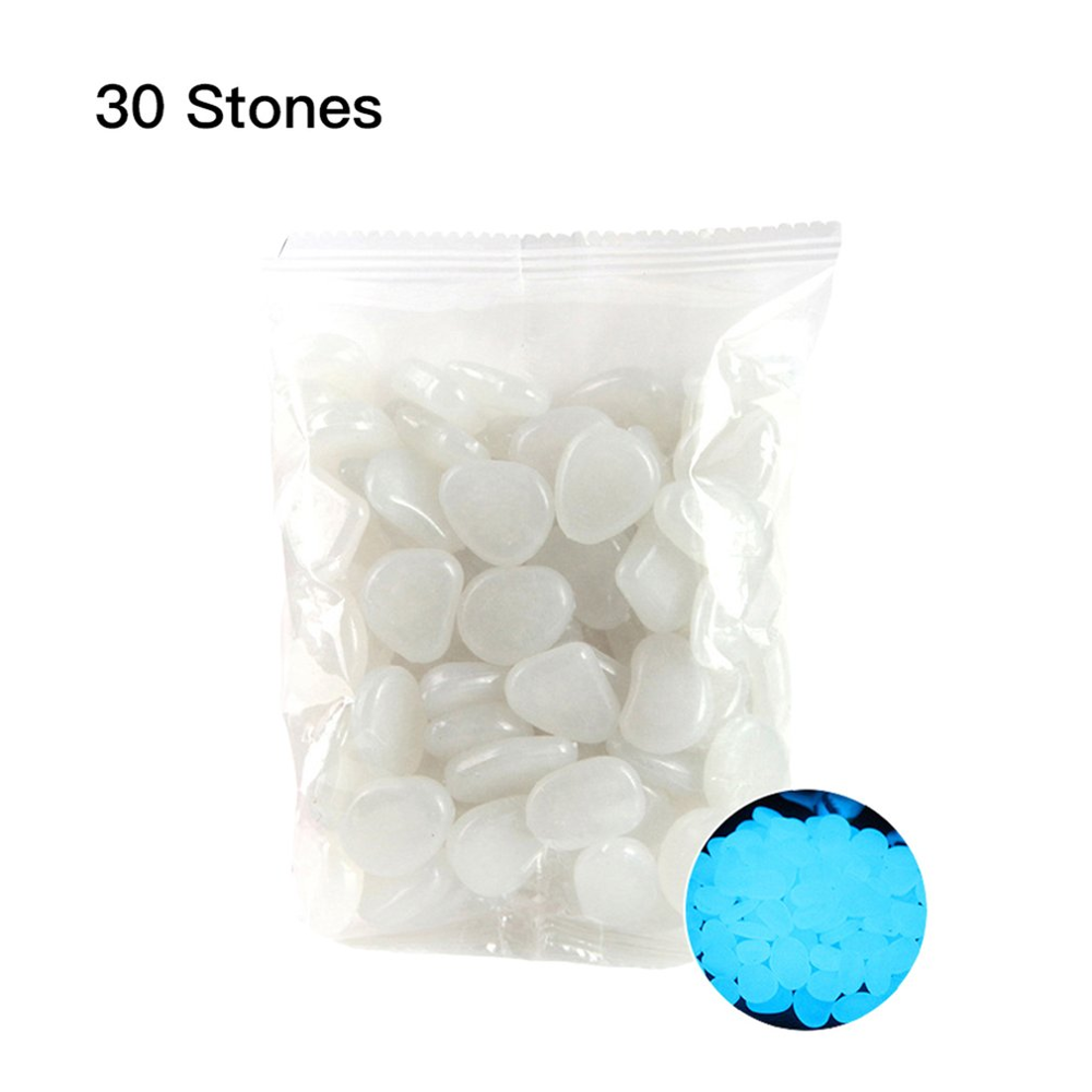 Glow In The Dark Tuin Steentjes Glow Stones Rocks Voor Loopbruggen Tuinpad Patio Lawn Yard Decor Lichtgevende Stenen: white