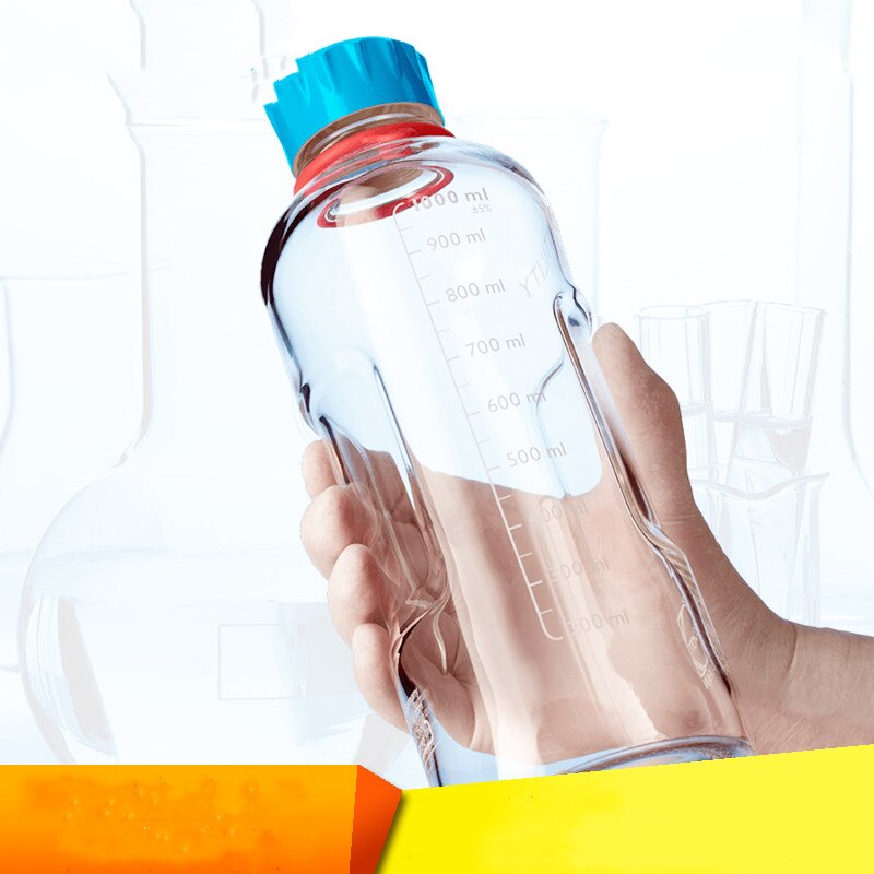 Botella de reactivo de laboratorio SCHOTT YOUTITY de Alemania, botella de reactivo de laboratorio 125 250 500 1000 Ml, botella de reactivo de tapa azul, botella de vidrio