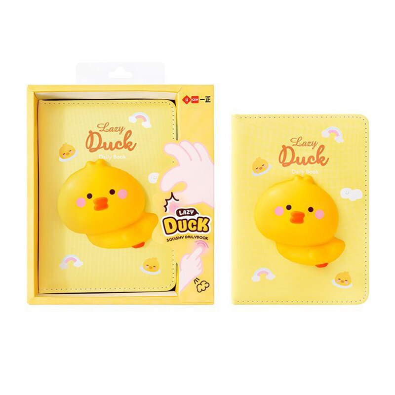 Children Students Planner Agenda Notebook Cute Decompression Notebook Stationery Office School Supplies: Duck