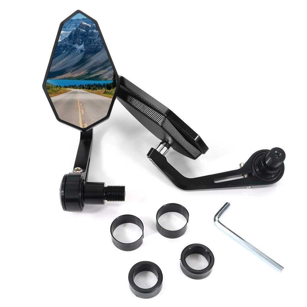 Motorcycle Rear View Side Mirror Cafe Racer CNC Handlebar Bar End Mirrors Fit For YAMAHA XSR900 XSR 700 TMAX 500 Tmax530