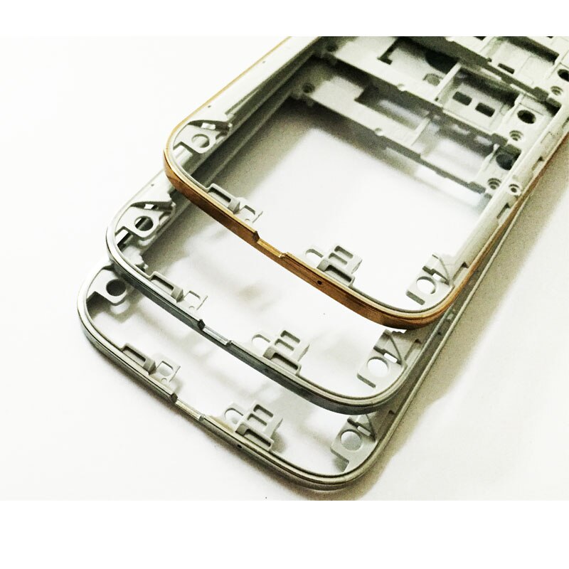 Marco medio para Samsung Galaxy S4 i9500 i9505 I337, Panel medio biselado, carcasa para chasis, carcasa con clave de volumen de energía