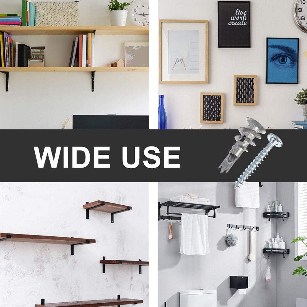 100 Pcs Wall Fixing Screws Screw Fixings Novel Self-Drilling Drywall Anchors Plasterboard Fixings for Home