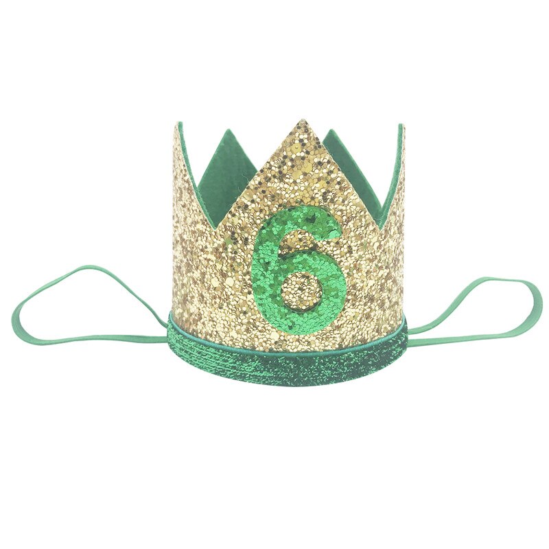 Couronne pour 1, 2, 3, 4, 5, 6 ans, 1 pièce, bandeau, décoration de fête d'anniversaire, pour fête prénatale, pour enfants, chapeau, accessoires Photo: 6
