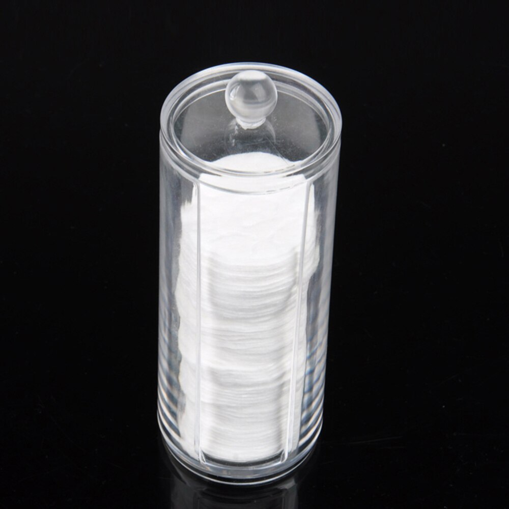 Transparante make-up organizers ronde cosmetische opbergers wattenschijfjes houder